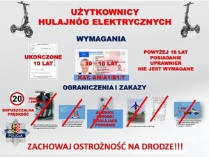 Bezpieczna jazda hulajnogą elektryczną - przypominamy przepisy i możliwe zagrożenia!